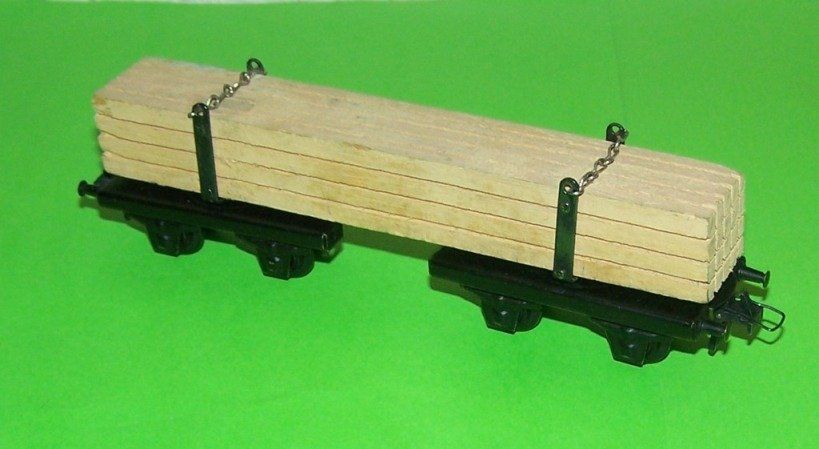 Trix Modelleisenbahnen: Trix Express 406 Langholzwagen von 1951 – Gebraucht aus Brüttisellen von Rentner44zh 1