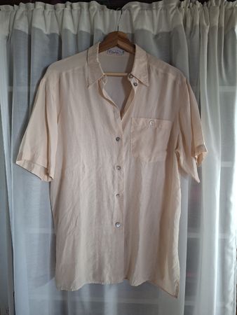 Chemisette 100% soie vintage - T. S/M