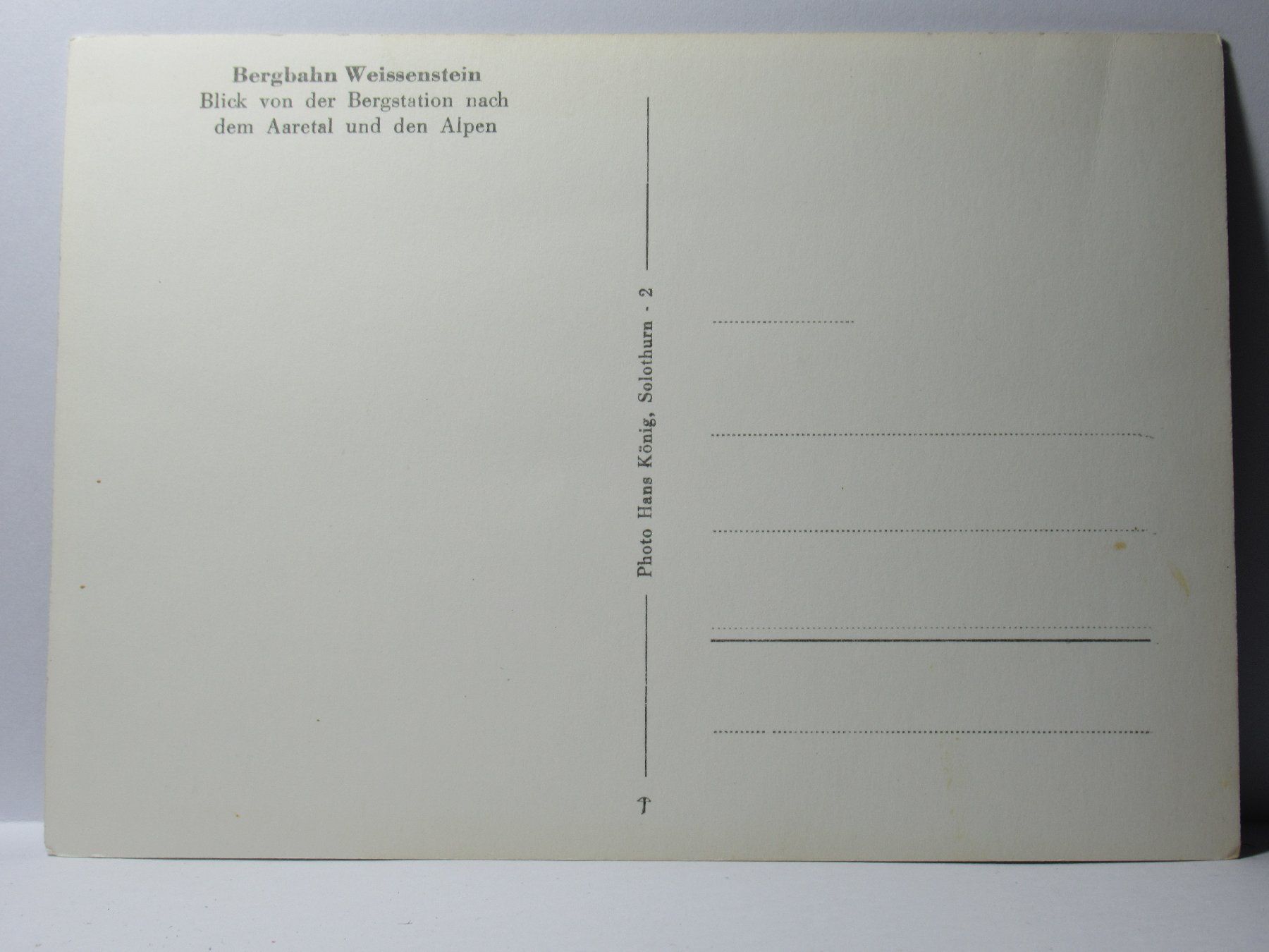 Cartoline postali: Sesselbahn , Weissenstein , Hausberg von Solothurn – Nuovo (secondo la descrizione) da Grenchen venduto da Bluemchen1900 2