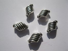 20 Metallperlen 10x6mm