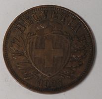 2 RAPPEN / SCHWEIZ 1927 (Auflage 500'000)