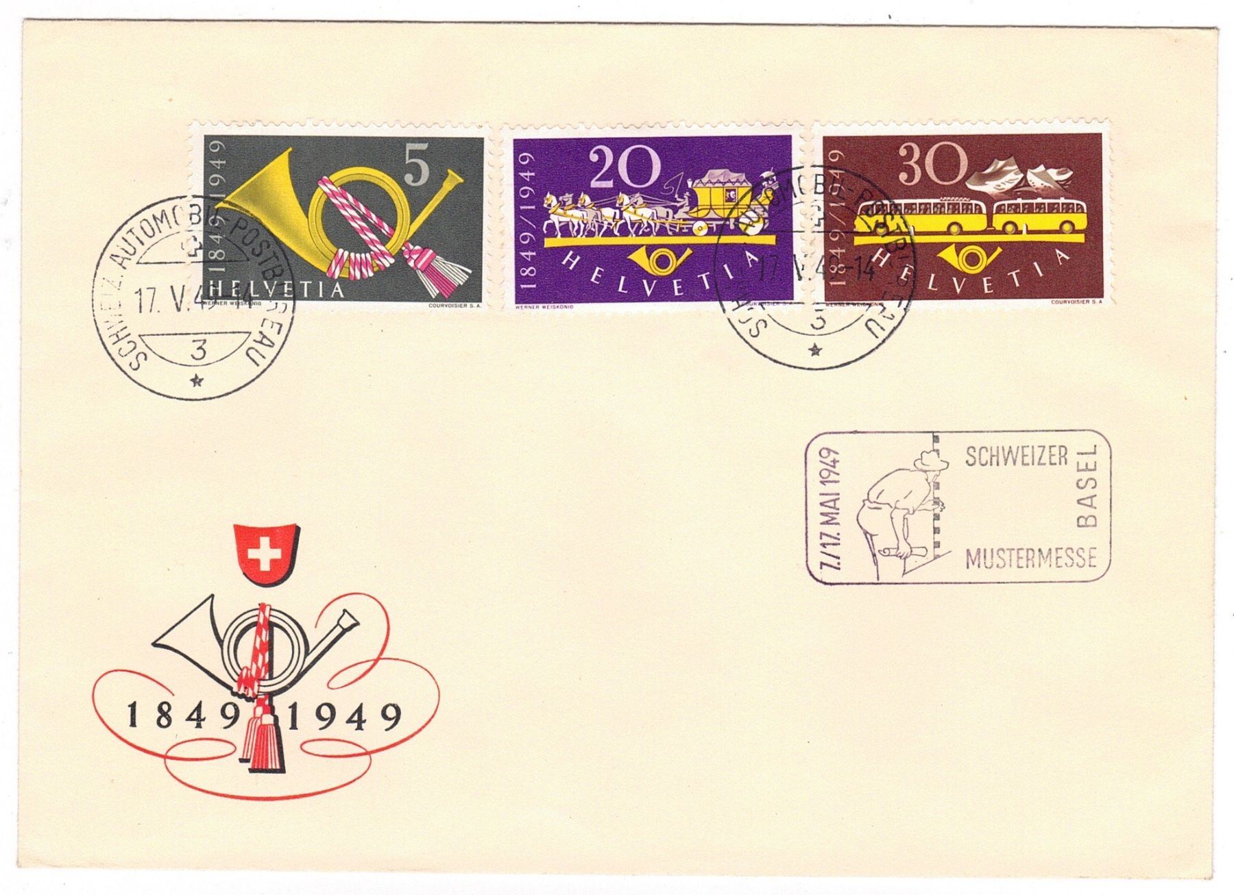 Alle Briefmarken: Lettre de Basel BPA A472 le 17.V.49 – Gebraucht aus La Tour-de-Peilz von amjust