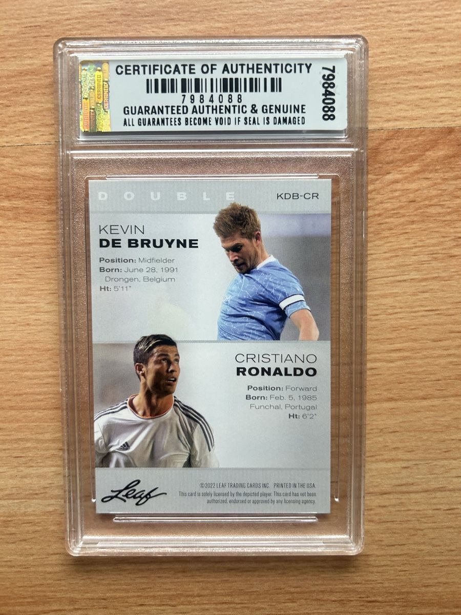Carte collezionabili: 2022 Leaf Legends De Bruyne & Ronaldo Gem-MT 10 – Nuovo (secondo la descrizione) da Schötz venduto da lor_z95g 1
