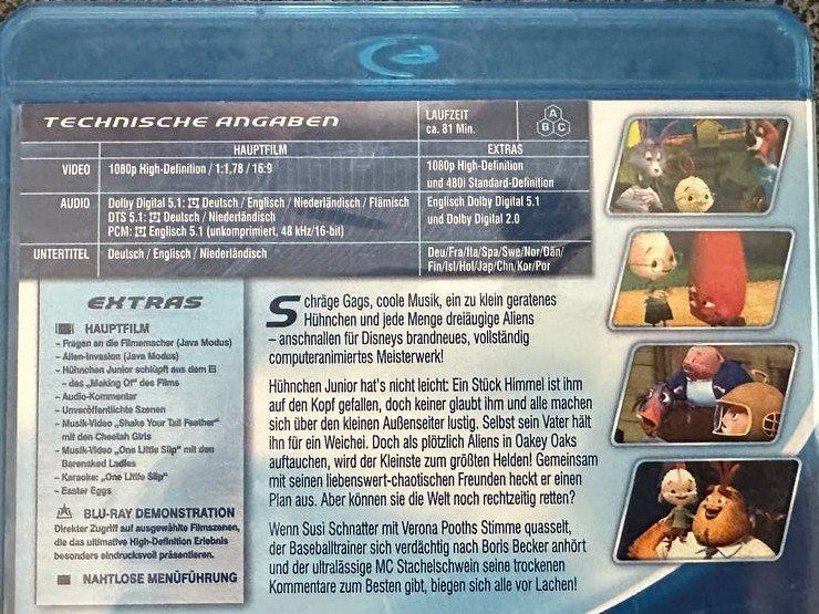 Alle DVDs: Disney Himmel und Huhn Blu-ray Disc – Gebraucht aus Beringen von Mantafisch1 2