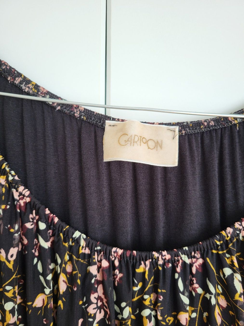 Vestiti: Gartoon Kleid, Gr. 36 - schwarz, Blumenmuster, Viskose/Seide – Usato da Baar venduto da clar6 2