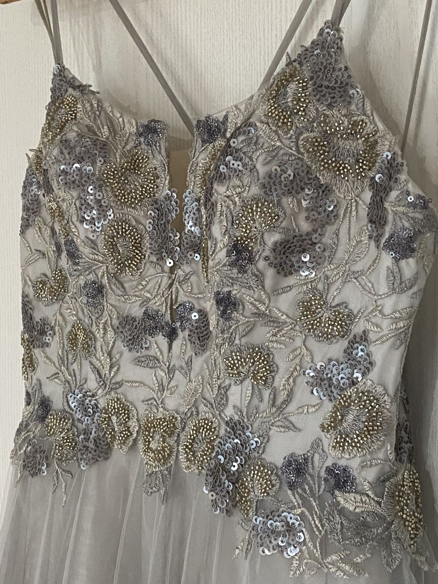 Kleider: Abendkleid grau Grösse 34 xs – Gebraucht aus Thun von thersa01 3
