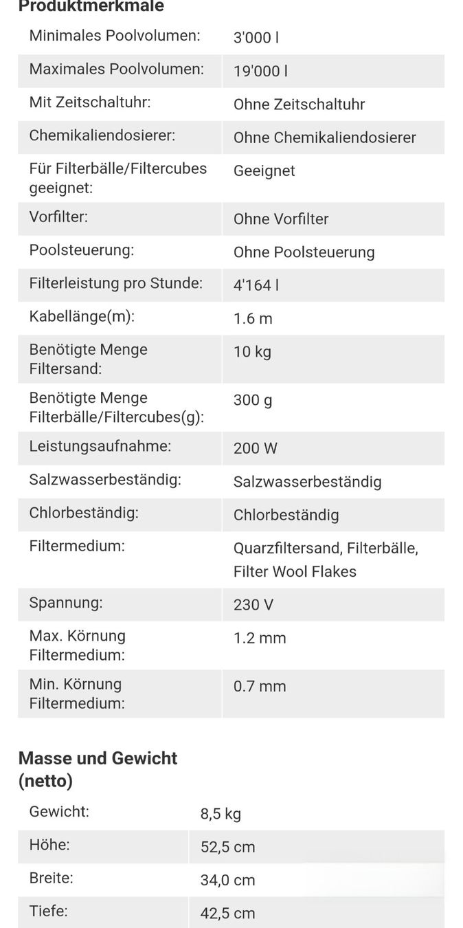 Piscine: Sandfilterpumpe – Usato da Konolfingen venduto da Goofy021 4