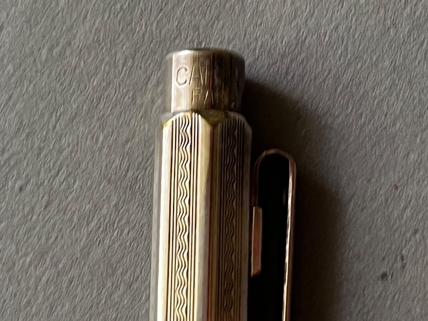 Caran D'Ache Matite, matite colorate & gessi: Caran d’Ache Ecridor Minenhalter "Welle" versilbert ck – Usato da Zürich venduto da FV.vintage 4