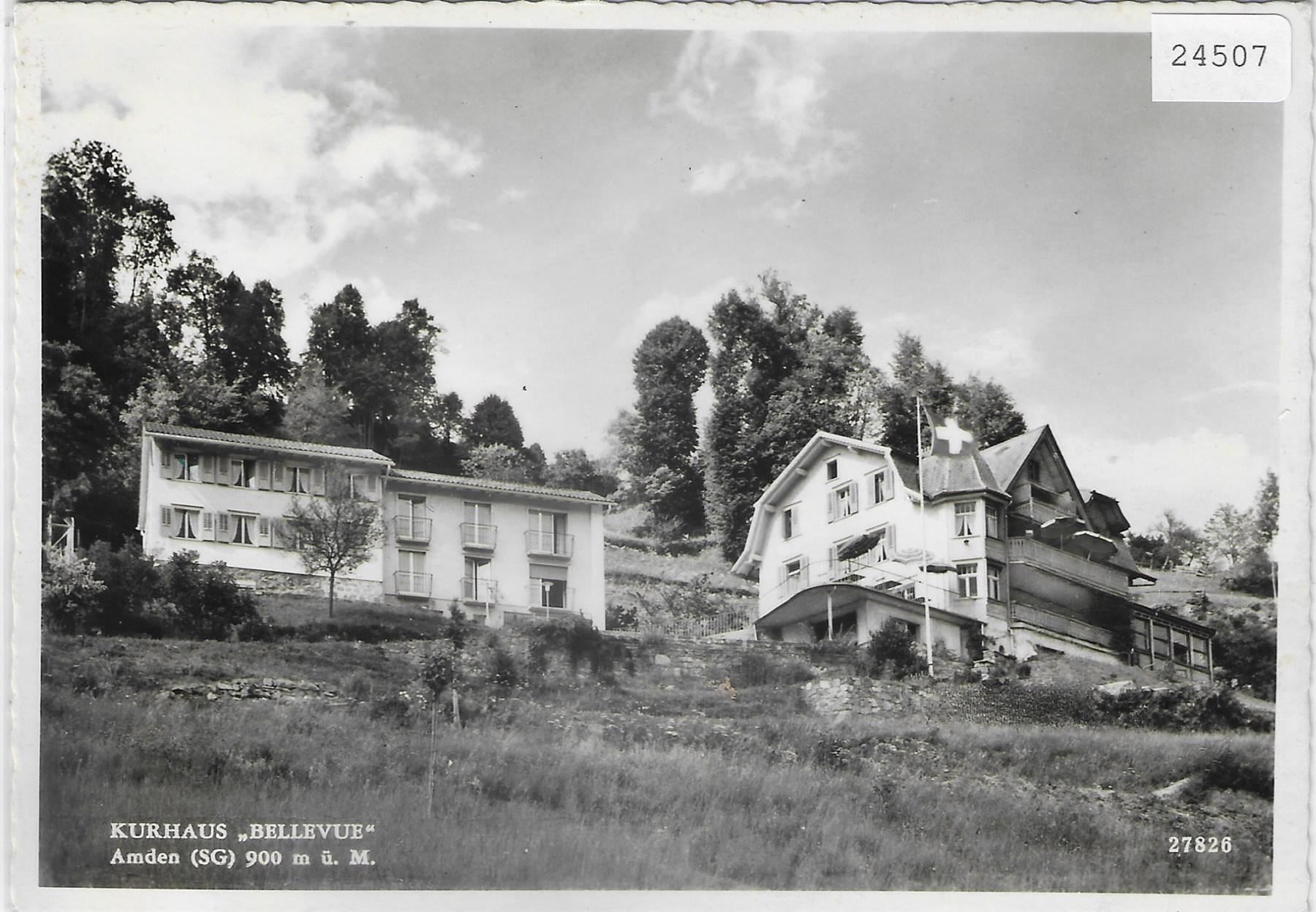 Cartes postales: Hotel & Kurhaus Bellevue Amden – Antique à Ettingen par Kartenplanet