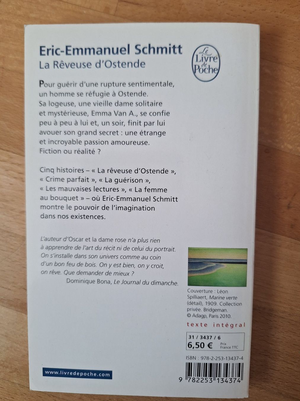 Libri: Eric-Emmanuel Schmitt "La Rêveuse d'Ostende" Taschenbuch ... – Usato da Hedingen venduto da Rosie013 1