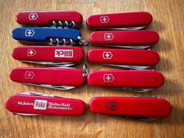 Victorinox Taschenmesser Sammlung 10 Stück gebraucht