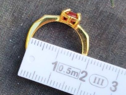 Anelli: Roter Saphir Ring 925 Silber Grösse verstellbar – Nuovo (secondo la descrizione) da St. Gallen venduto da GIULESGG 7