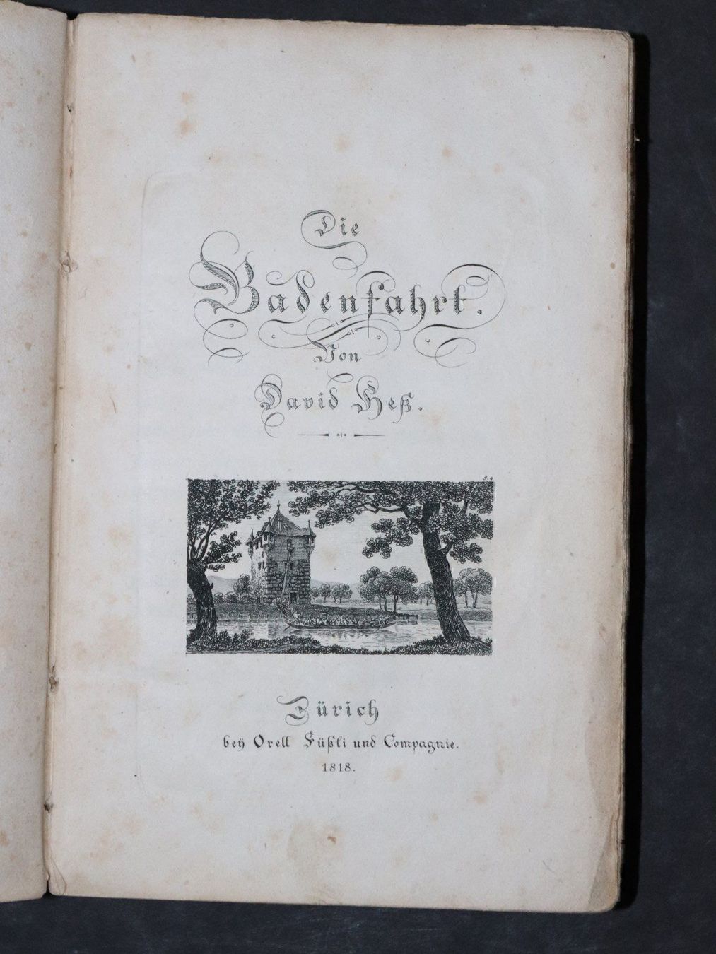 Bücher: HESS,DIE BADENFAHRT,ILLUSTRIERT,1818,EA – Gebraucht aus Guensberg von Herzaktion 1