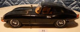 Modellauto Jaguar E-Type Coupe schwarz Zustand gut