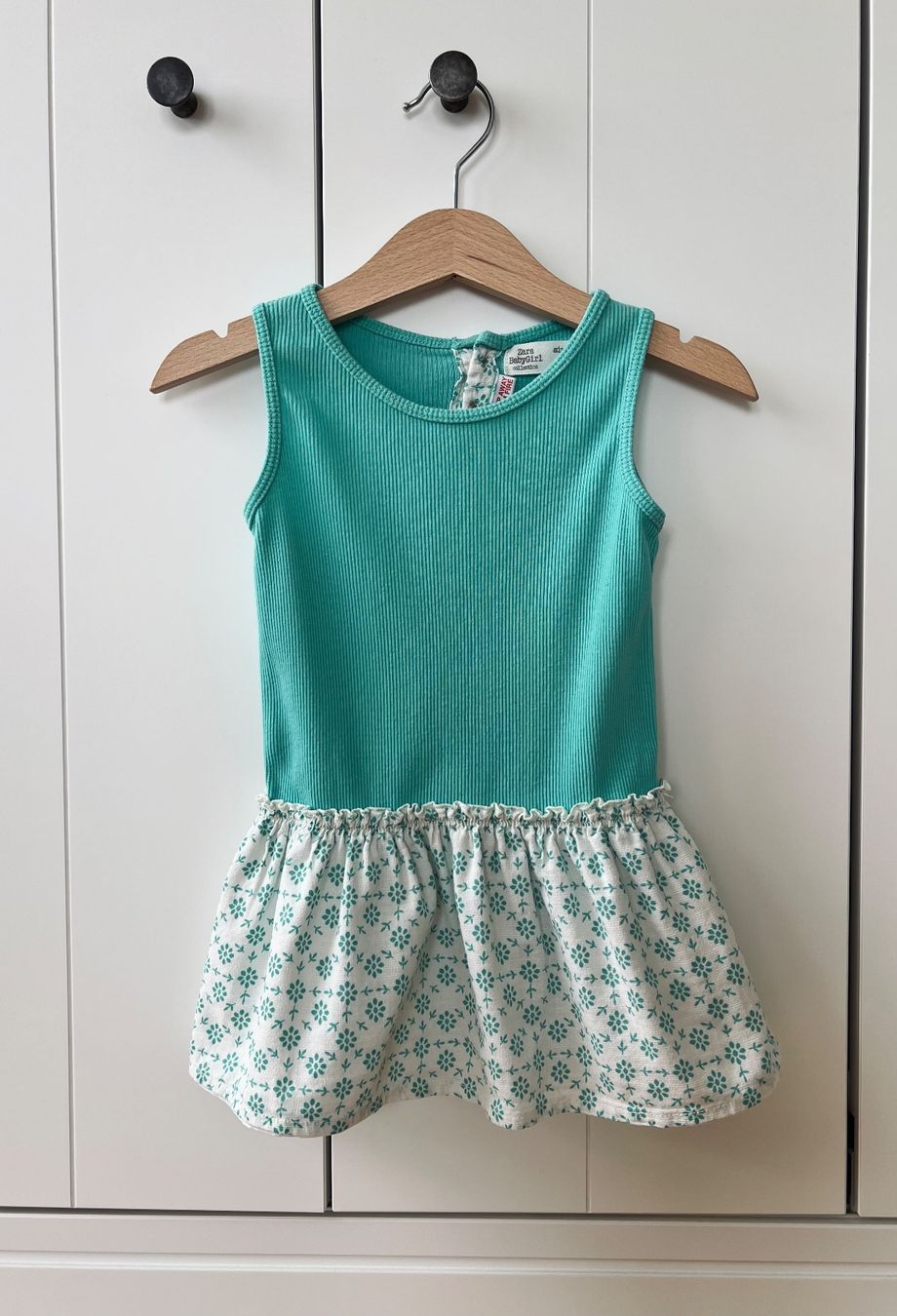 Zara Vestiti & Gonne: Zara, Kleid, 80, Grün, Blumen – Usato da Burgdorf venduto da rulan 1