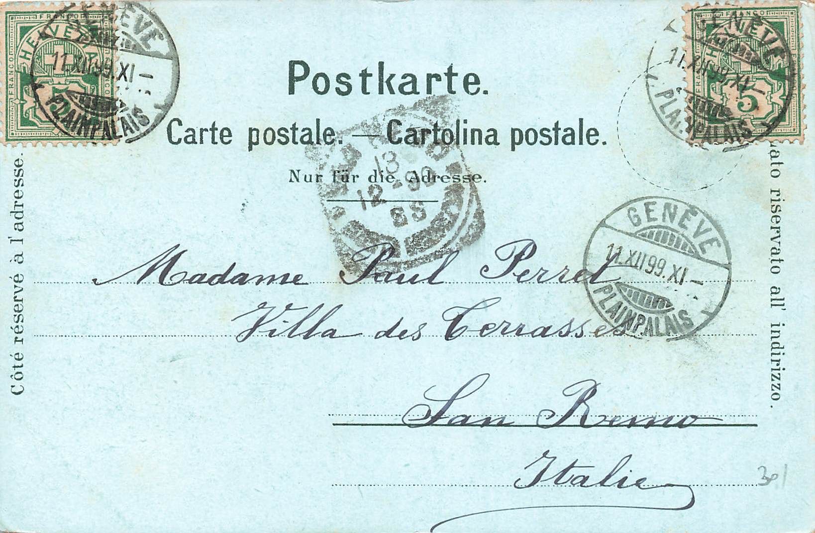 Cartoline postali: Geneve Tram Straßenbahnen – Usato da Biasca venduto da Blenio71 1