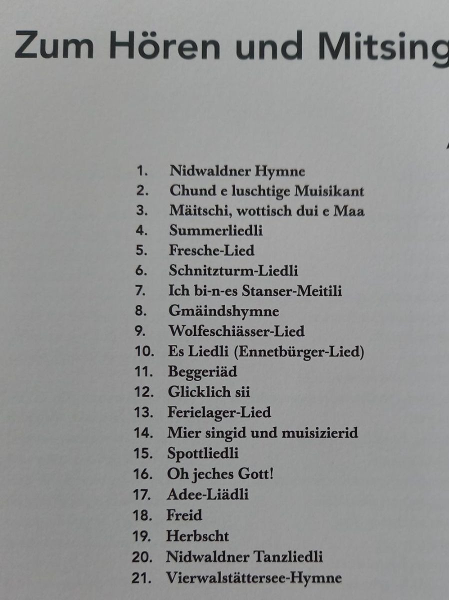 Bücher: Buch, Noten und CDs, Nidwaldner Volkslieder, neu – Neu und originalverpackt aus Oberdorf NW von Umbriel 3