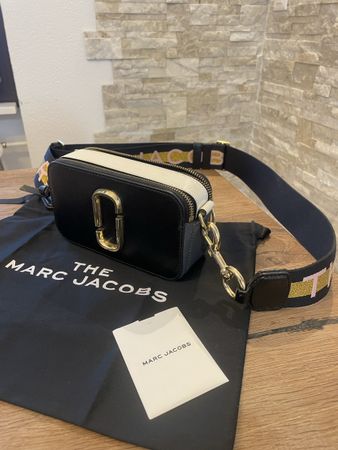 Tasche Marc Jacobs Snapshot schwarz-weiss neuwertig