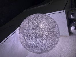 Bodenleuchte LED Drahtkugel
