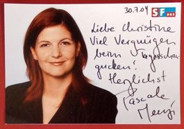 Pascale Menzi SF DRS Autogramm signiert Foto 10x15cm