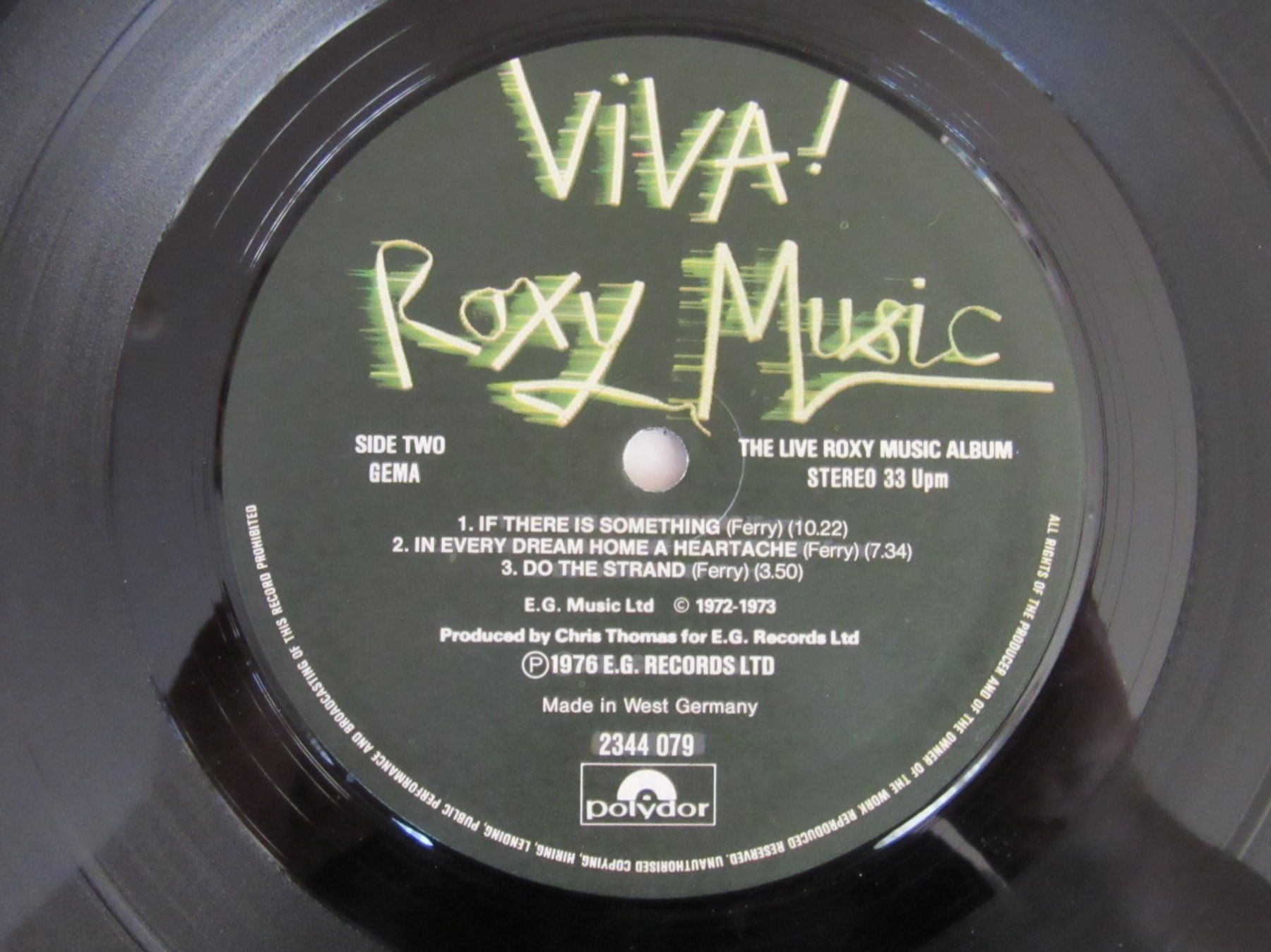 Dischi in vinile: Langspielplatte ROXY MUSIC - VIVA ! – Usato da Degersheim venduto da Tforelle 6
