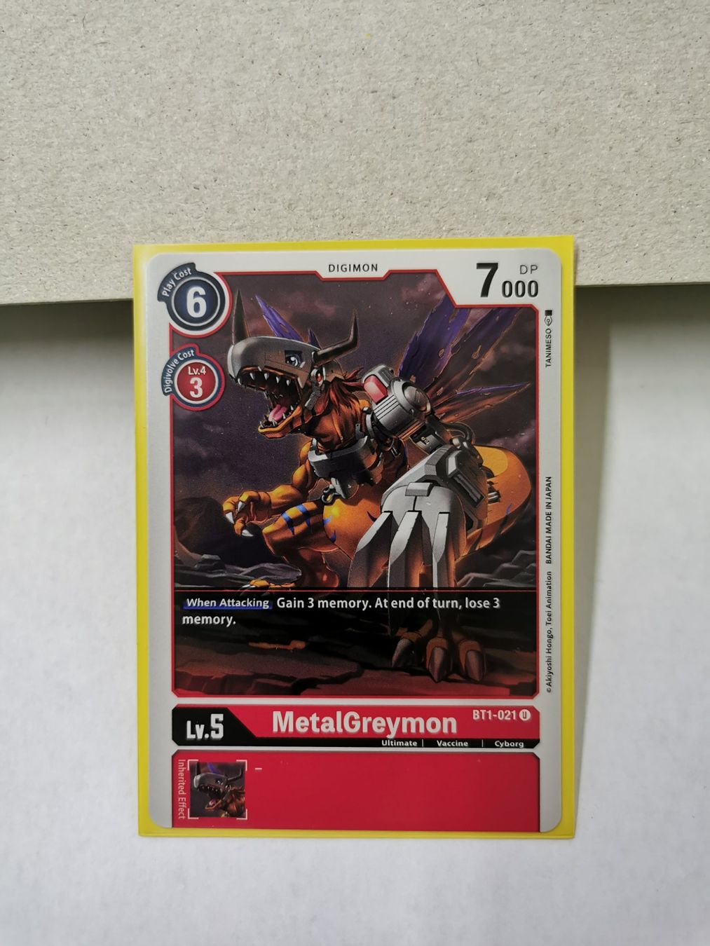 Carte collezionabili: Digimon Karte MetalGreymon BT1-021 2021 – Nuovo (secondo la descrizione) da Sisseln AG venduto da schenk-figuren