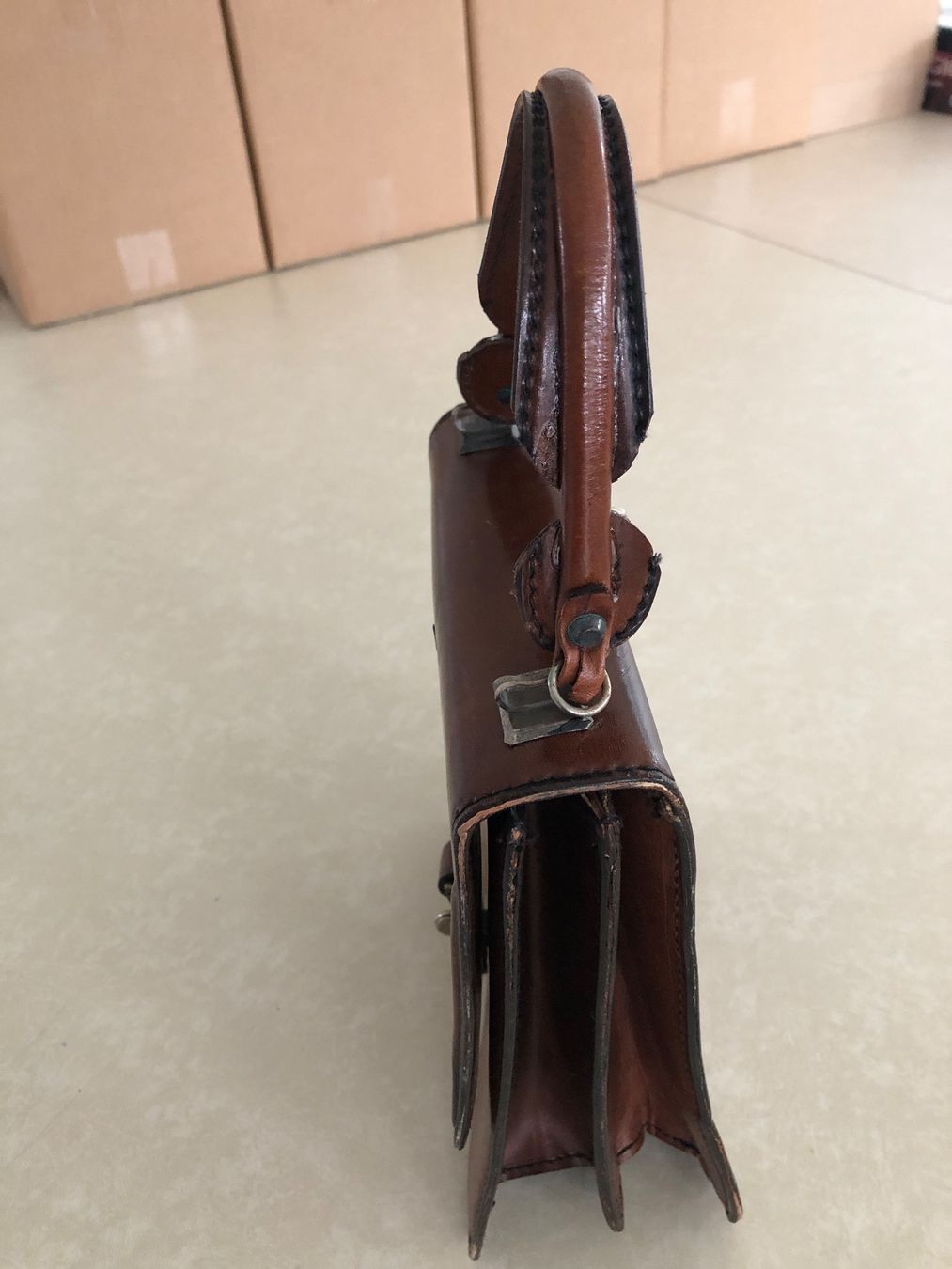 Borse da donna: Vintage Handtasche aus echtem Leder – Usato da Balzers venduto da Kubus28 6