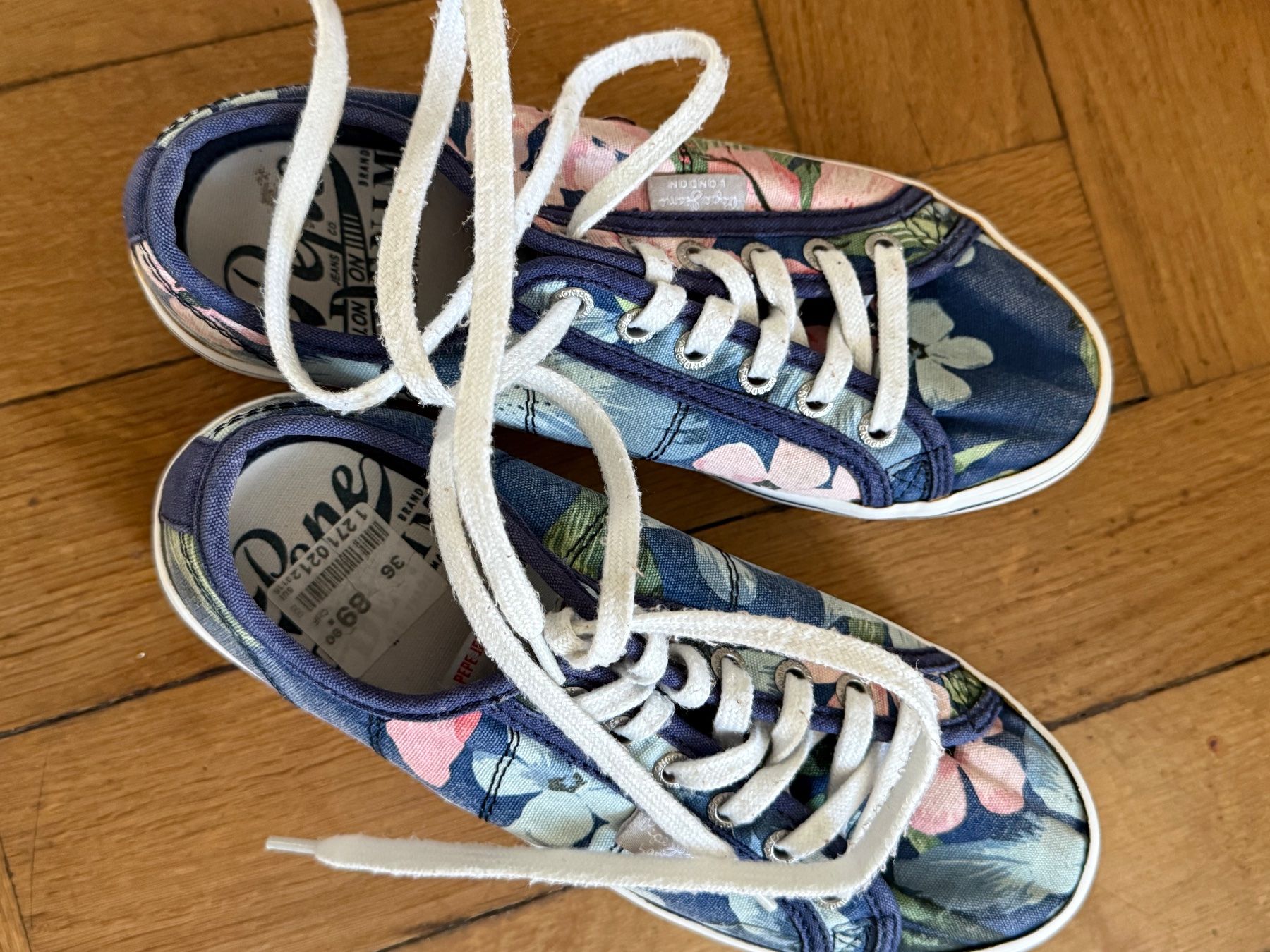 Pepe Jeans Scarpe da donna: Pepe Jeans Blumen Sneaker, Grösse 36 – Usato da Basel venduto da zukk_ 5