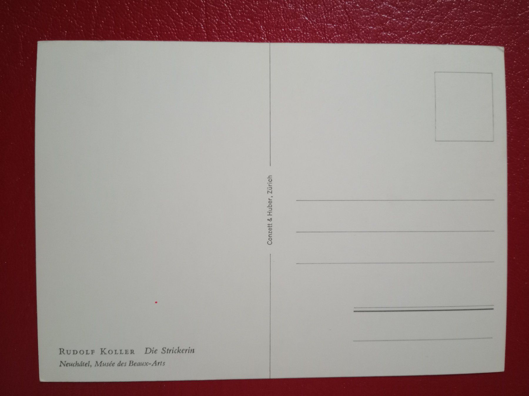 Cartoline postali: AK Kunst Rudolf Koller Die Strickerin – Usato da Küttigen venduto da Melisch1000 1