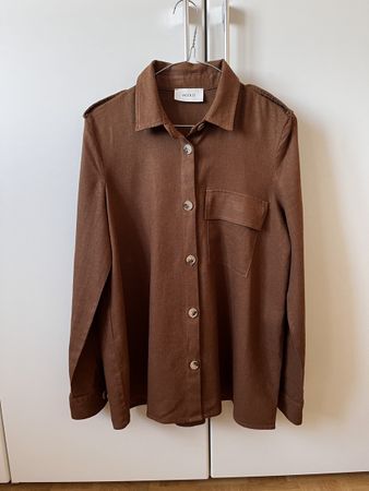 Vicolo Leinen Jacke Braun Gr. S