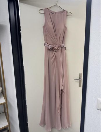 Elegantes, langes Kleid in Altrosa, Gr. 36