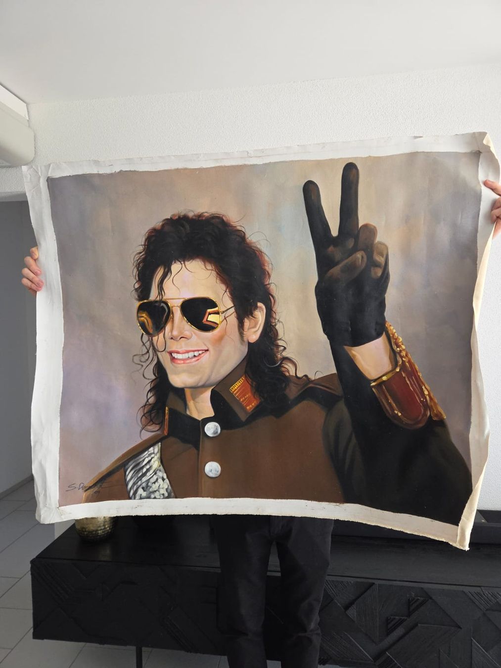 Dipinti: Gemälde Michael Jackson 100x80cm – Usato da Bülach venduto da Shyro2000