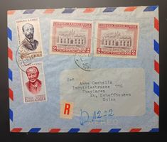 CHILE, FLUG / R - BRIEF NACH SCHAFFHAUSEN