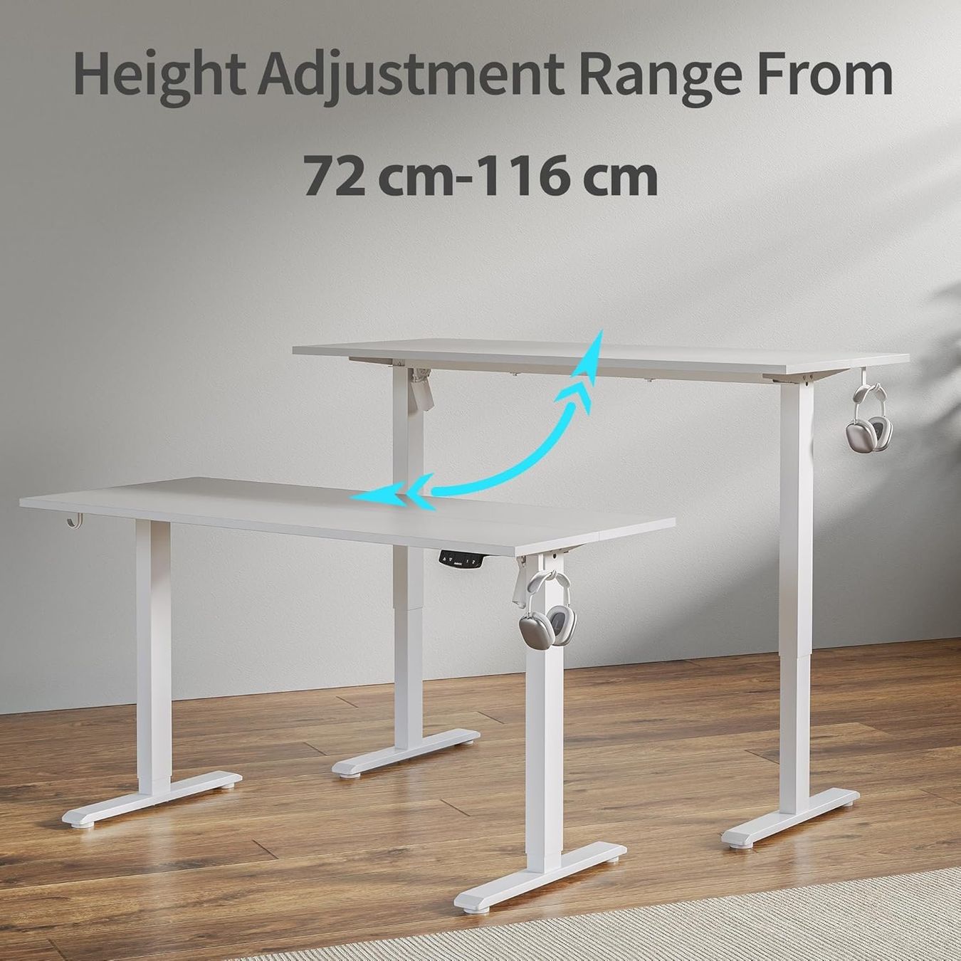 Scrivanie: Computertisch Schreibtisch Höhenverstellbar Ergonomischer – Nuovo e nell'imballaggio originale da Herisau venduto da Serenco 7