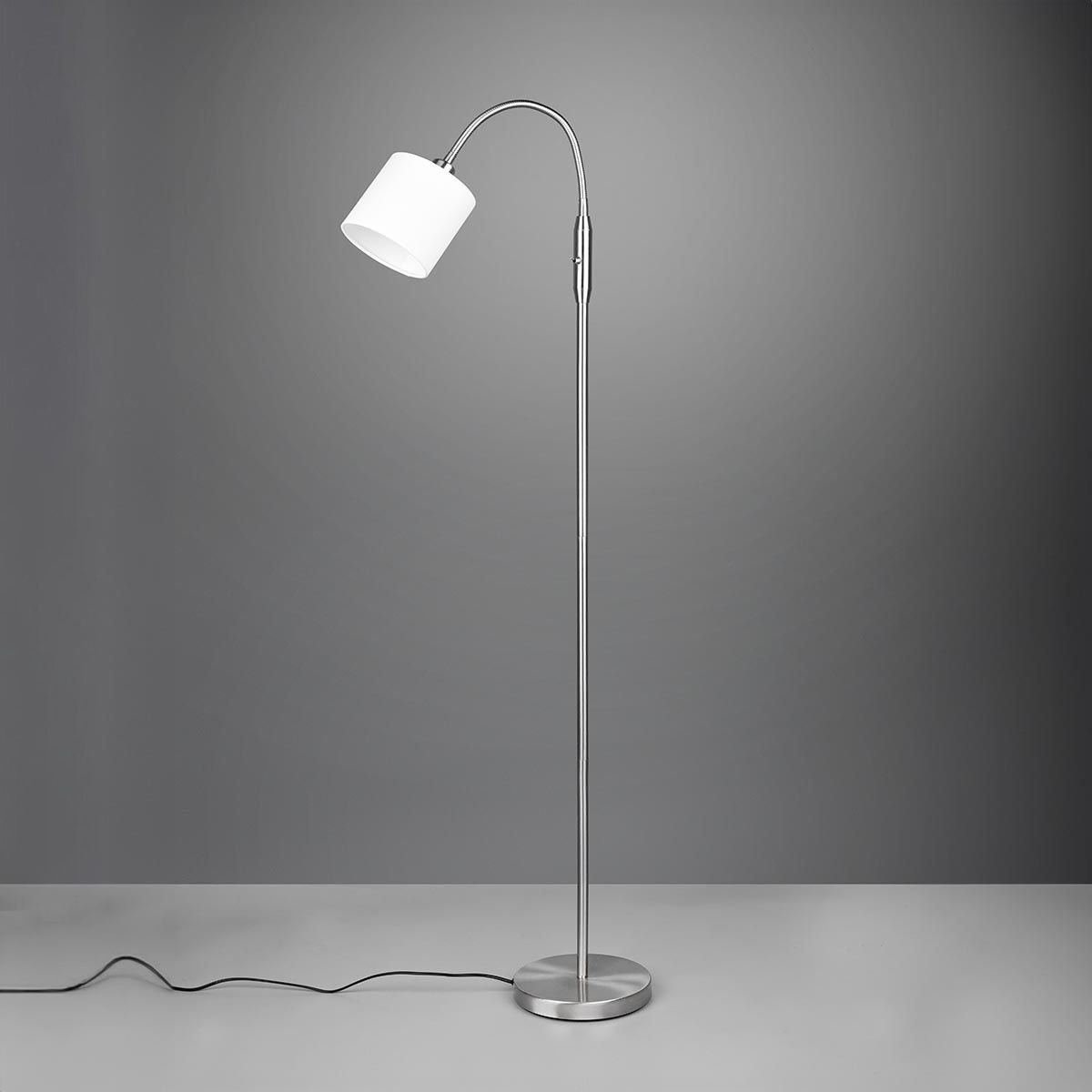 Lampade: Stehleuchte, Stoff, Weiss, 130 cm Höhe – Nuovo (secondo la descrizione) da Kreuzlingen venduto da Smart-Light 1