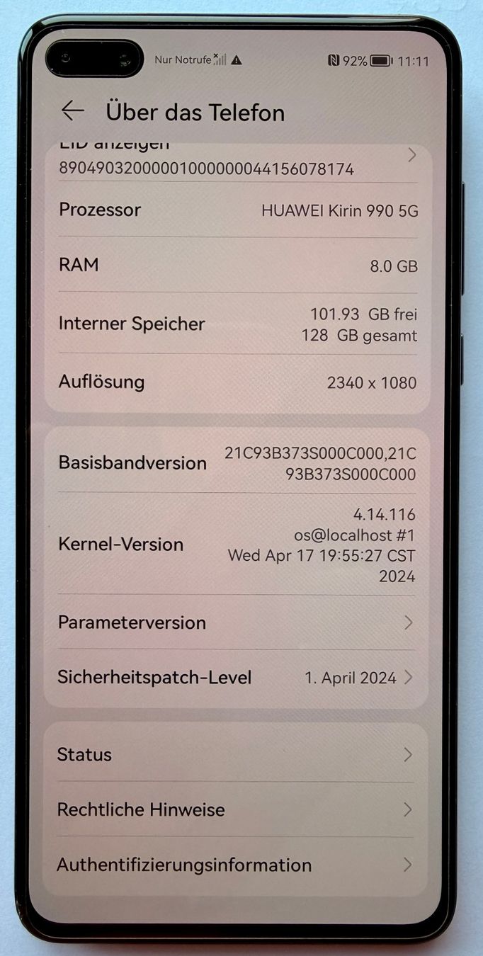 Huawei Telefoni cellulari / Smartphones: Smartphone P40 von Huawei – Usato da Wenslingen venduto da marcello4one 4