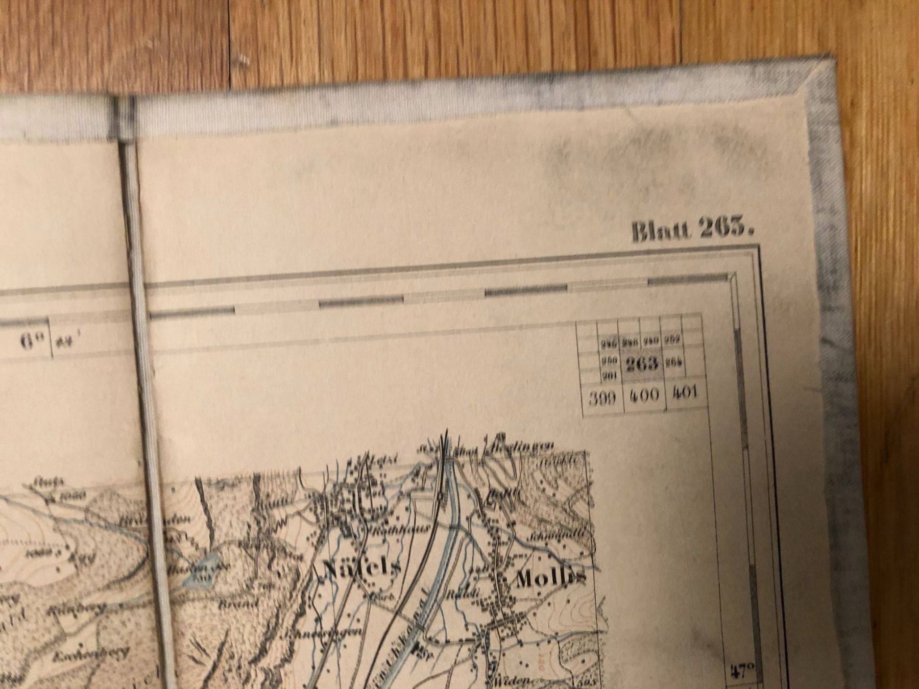 Cartine & Atlanti: Siegfriedatlas: Glarus Blatt 263. 1879 – Usato da Zürich venduto da allp 4