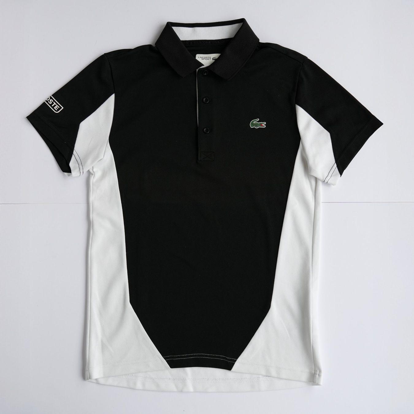 Lacoste Magliette Polo: Lacoste Sport Polo | Black & White Classic – Usato da Zürich venduto da avenlim 1
