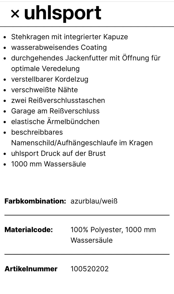 Giacche & Cappotti: Uhlsort Regenjacke Kinder – Nuovo e nell'imballaggio originale da zollikon venduto da mme_kwf2 8