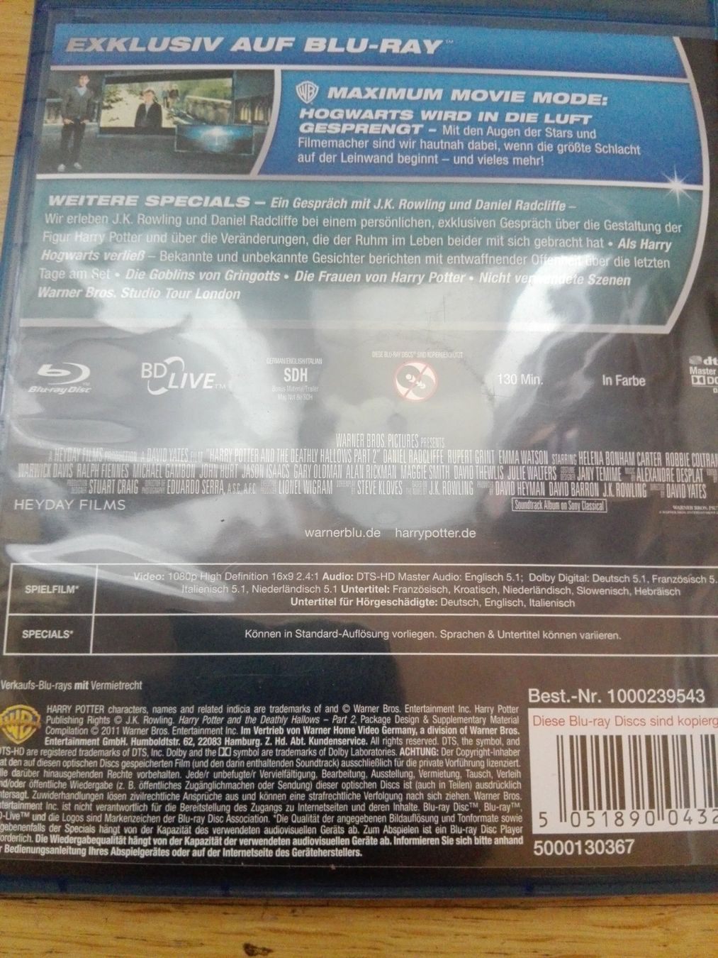 Tutti i DVDs: Harry Potter und die Heiligtümer des Toder (Teil 1 + 2) – Usato da St.Gallen venduto da elk2022 5