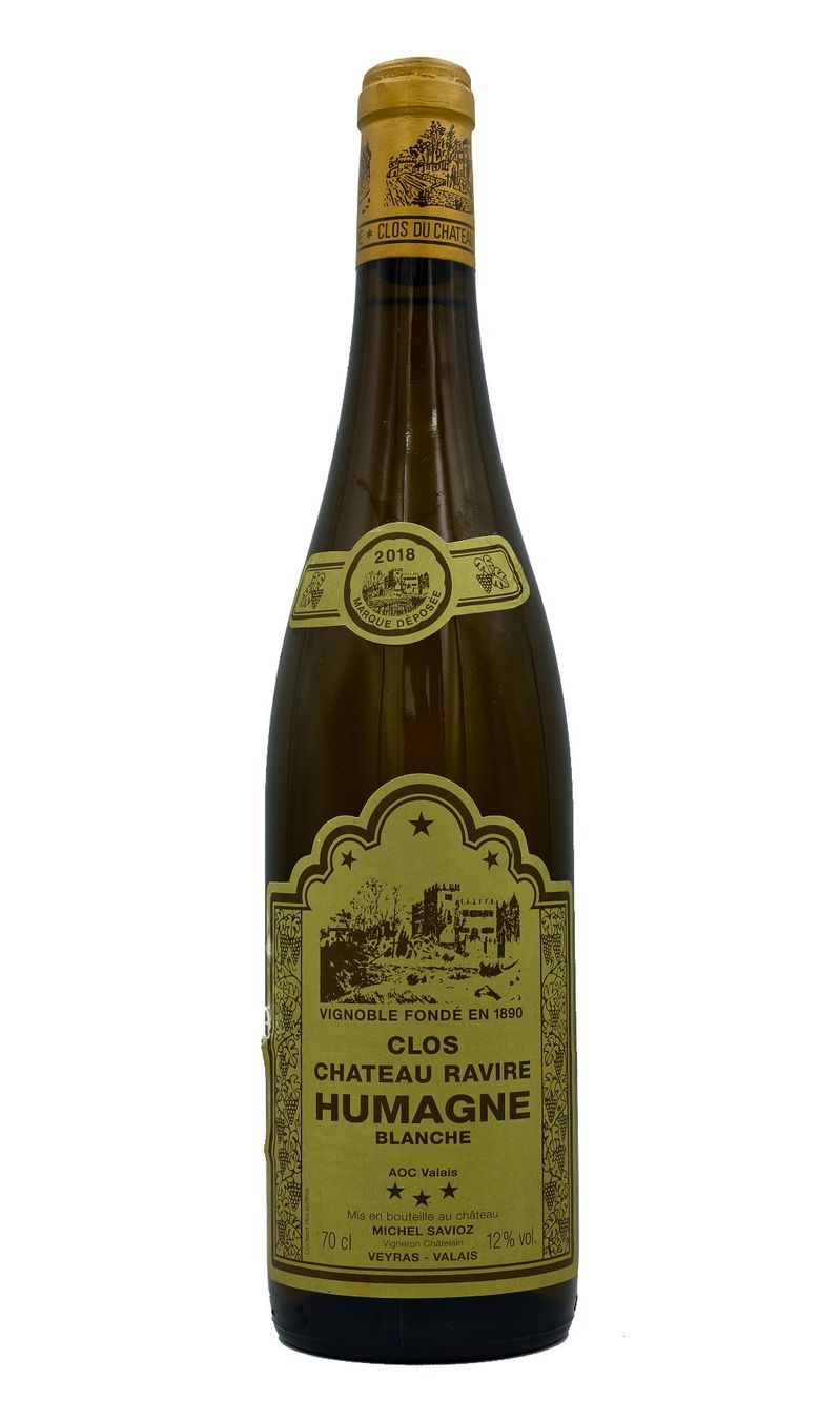 Vino: CLOS CHÂTEAU RAVIRE- 2018 "Humagne Blanche" – Usato da Onex venduto da gonsla 1