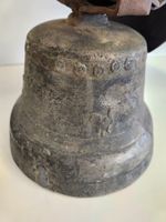 Antike Kuhglocke mit Lederband, Glocke, Vintage