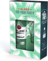 Bacardi Carta Blanca Geschenkpackung mit Glas White  0.7 lt.