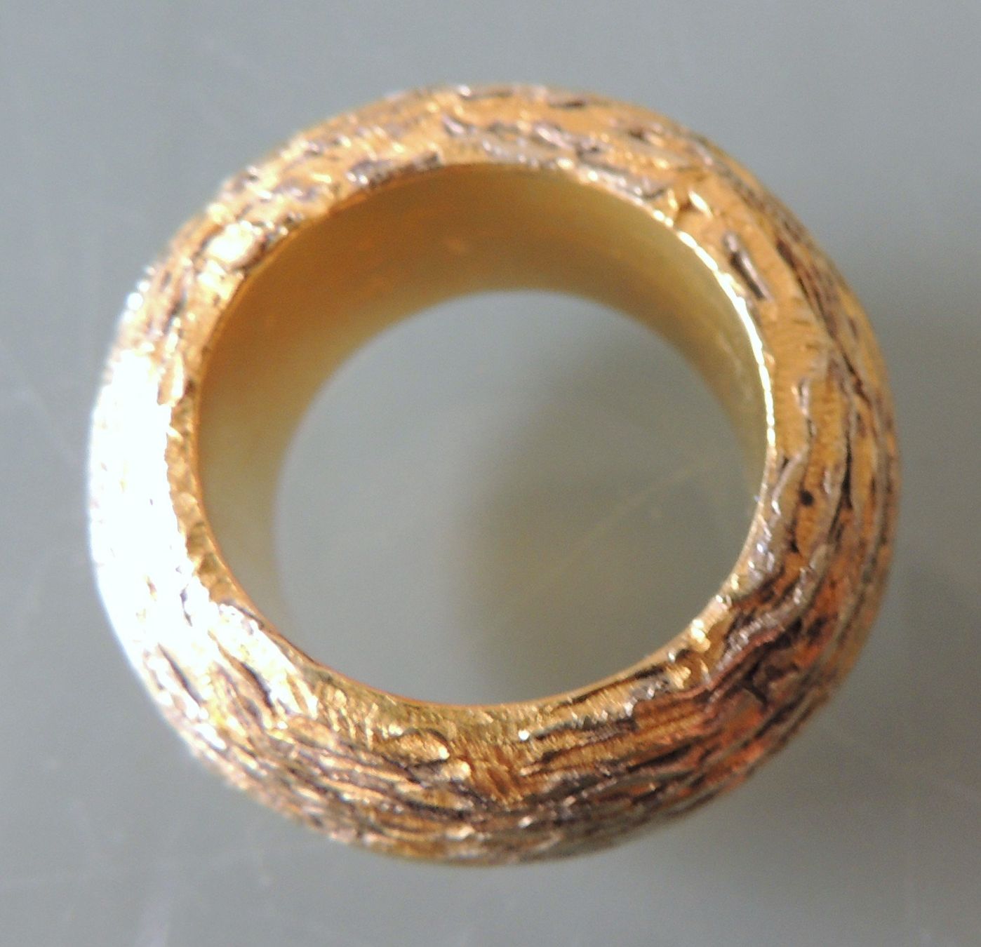 Anelli: Vergoldeter massiver Silber 925 Fingerring – Usato da Waldenburg venduto da schaller707 4