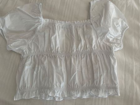 Zara Weisses Sommer Top Grösse 11-12