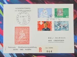 CL28 Enveloppe + Timbre Suisse 1965