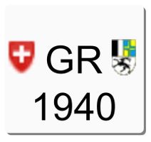 GR 1940 Töff Motorrad Nummer Kennzeichen # Oldtimer Army 2WK