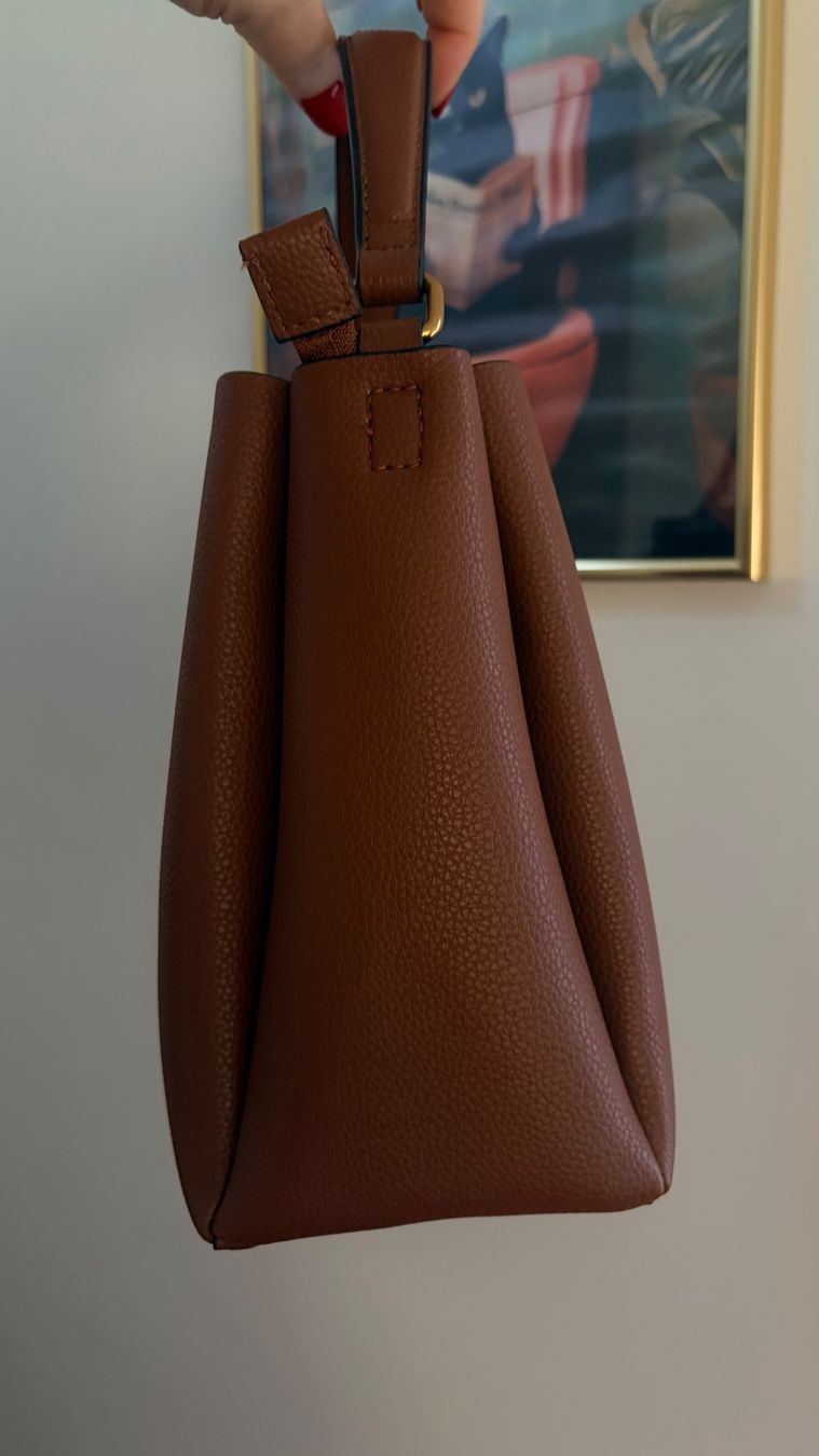 C&A Borse da donna: Superleichte Tasche braun Hand oder Schulter getragen – Nuovo e nell'imballaggio originale da Frauenfeld venduto da Vanityroom 4