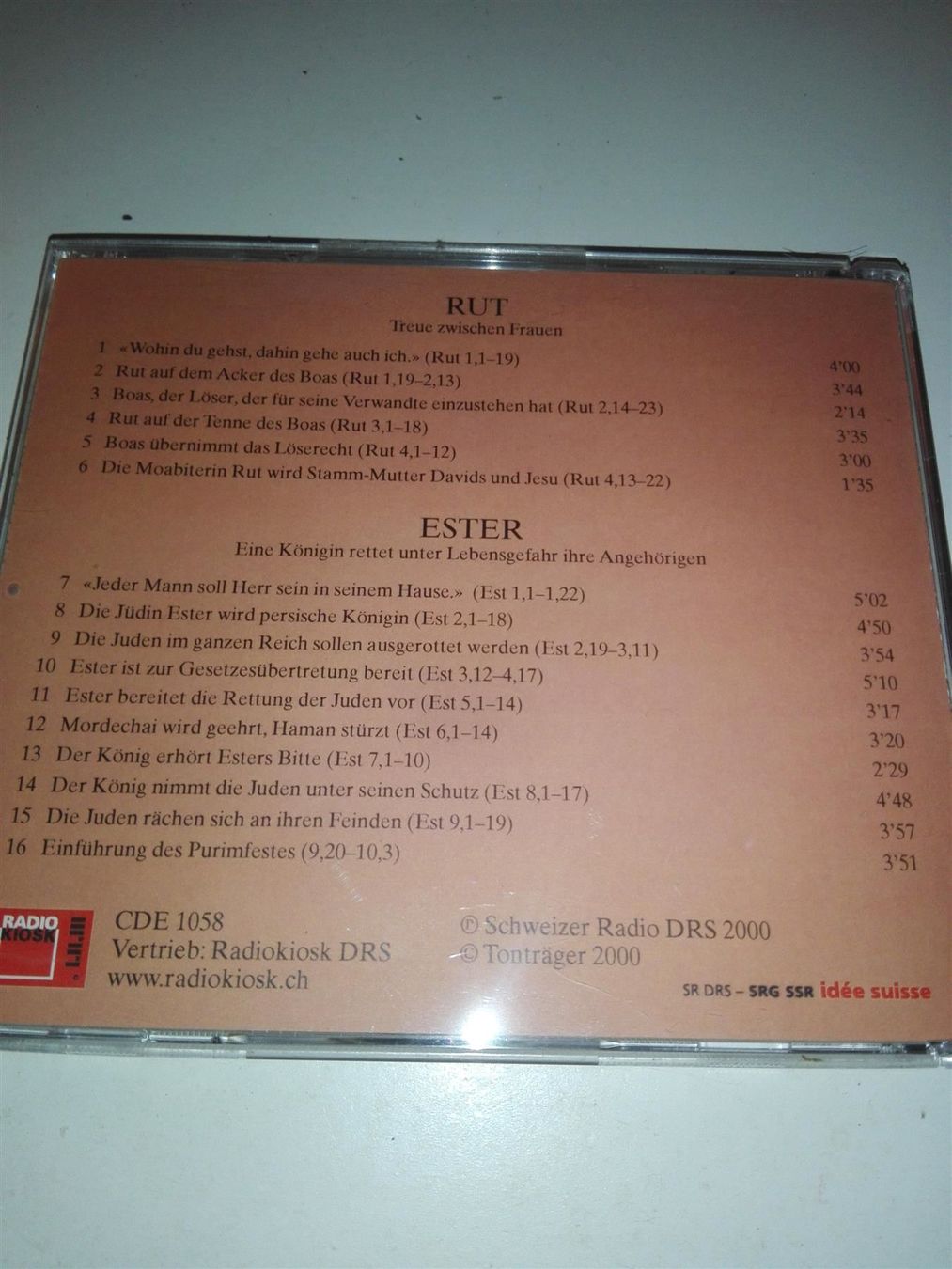 Hörbücher: Das Buch: (Rut - Ester - Judit)  - RadioKiosk – Gebraucht aus St.Galllen von elkaphone 3