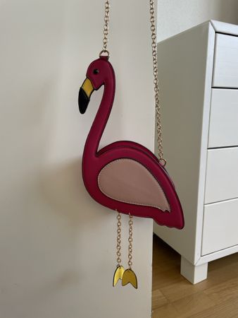 Pink Flamingo Umhängetasche